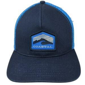 Spacecraft Trucker Hat Blue One Size Coastal Patch Mesh Snapback Mountain Wave
